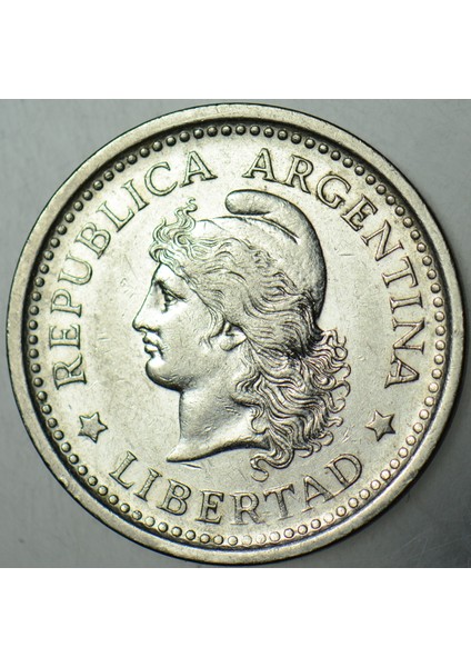 Arjantin 1 Peso 1958 Çilaltı(-) 26 mm fiyatları
