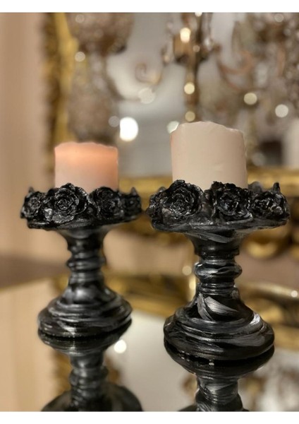 Şamdan Mumluk 2 Li Set