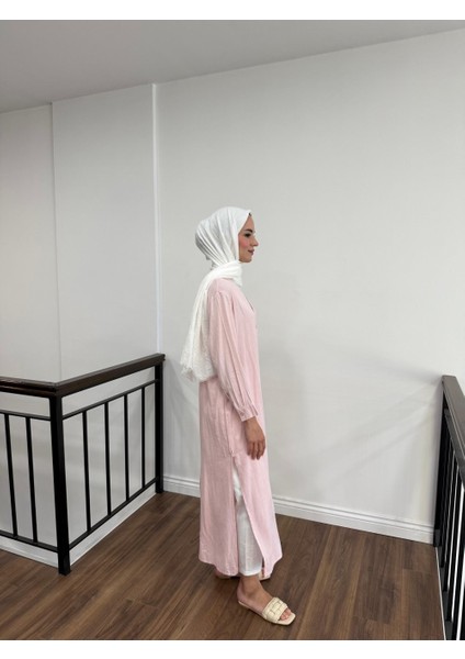 Kadın Keten Pamuk Oversize Gömlek Elbise fiyatları