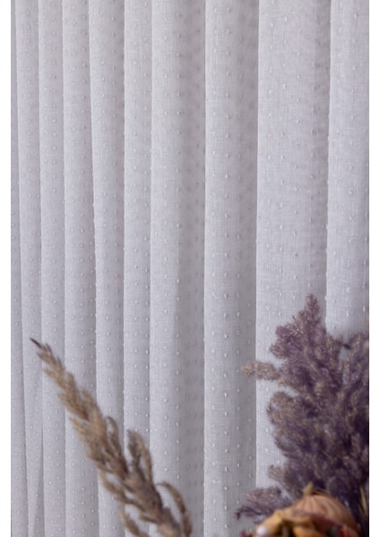 Keten Evrim Gri 1/3 Sık Pileli Ütü Istemez Kırışmaz Yeni Sezon Salon Oda Tül Perdesi