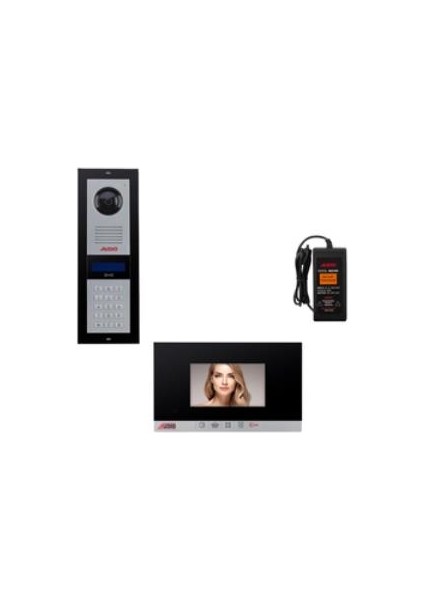 2 DAİRE GÖRÜNTÜLÜ SİSTEM SETİ 4.3" (SİYAH ŞUBE)