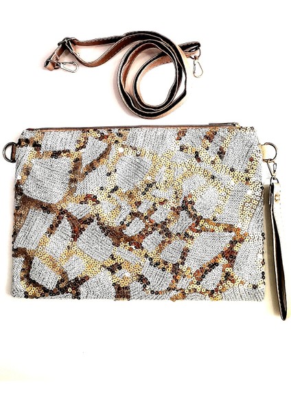 Renkli El Omuz Portföy Çantası