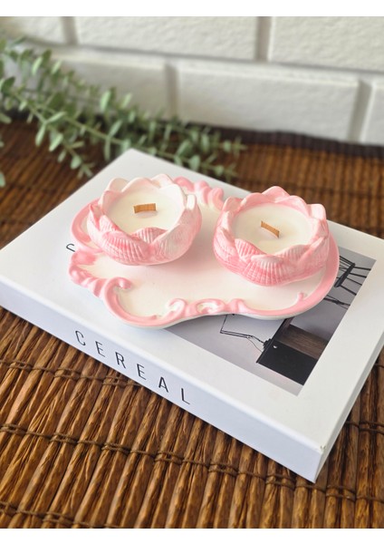 Home Lotus Taş Tozu Mumluk – El Yapımı Aromaterapi Mum fiyatları