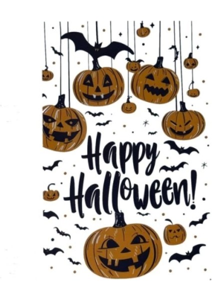 Halloween Temalı Balkabaklı Duvar Sticker Seti