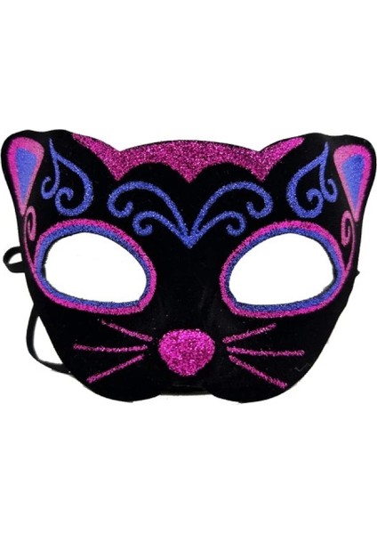 Kadife Kaplama Kedi Maskesi