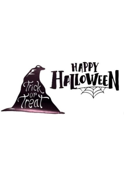 Happy Halloween Temalı Duvar Stickerı