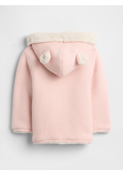 Bebek Pembe Sherpa Hırka modelleri