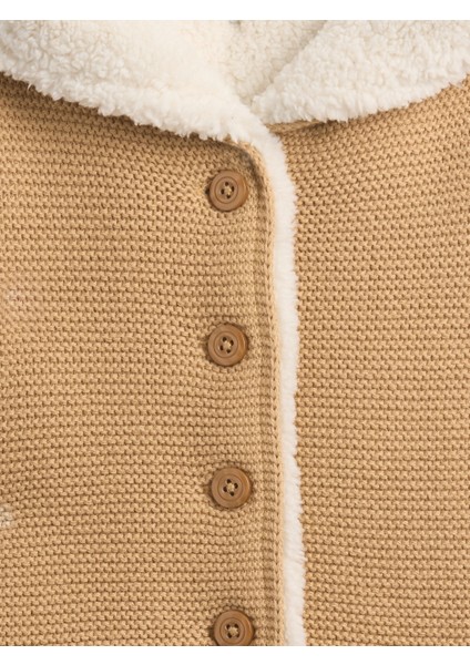 Bebek Açık Kahverengi Sherpa Hırka fiyatları