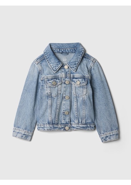 Kız Bebek Mavi Icon Denim Ceket