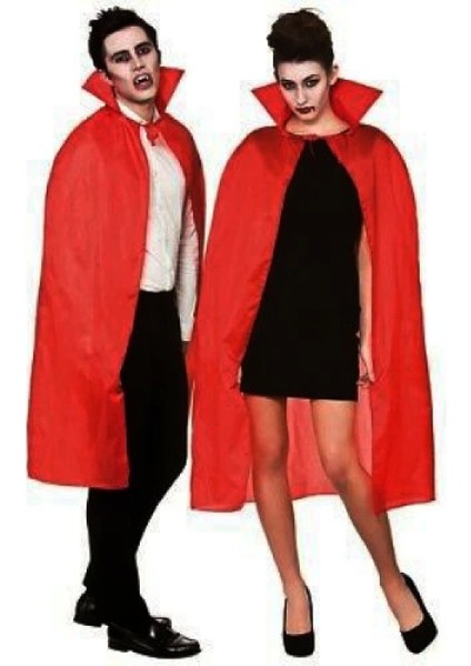 Kırmızı Renk Yakalı Pelerin 120 cm