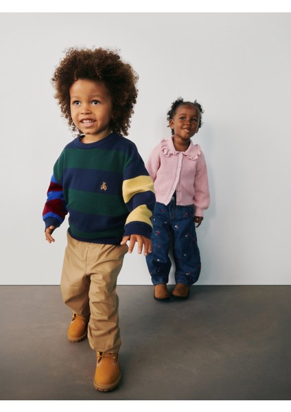 Erkek Bebek Çok Renkli Bisiklet Yaka Kazak fiyatları