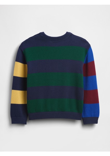 Erkek Bebek Çok Renkli Bisiklet Yaka Kazak modelleri