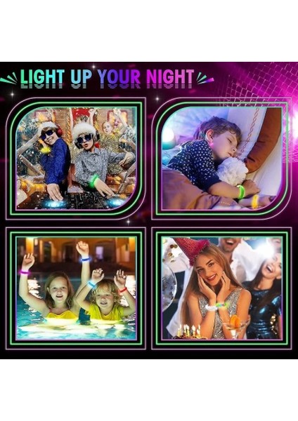 LED Işıklı Pilli Bileklik 1 Adet indirimleri