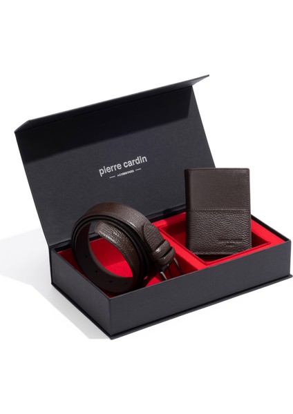 Erkek Kahverengi 2'li Kemer Set 50319276-VR029