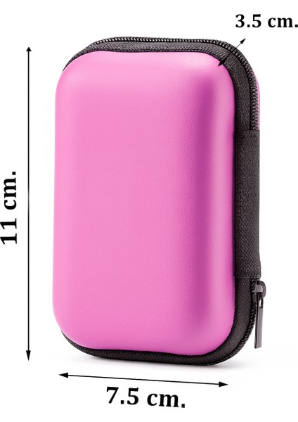 Mini Seyahat Organizer - Aksesuar Çantası - Kulaklık Çantası - Şarj Kablo Organizeri - Mini Kablo Çantası - Şarj Aleti Kabı