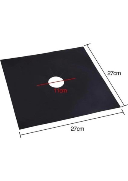 Ocak Koruyucu Folyo Yanmaz Yapışmaz 4'lü Set Siyah Renk fiyatları