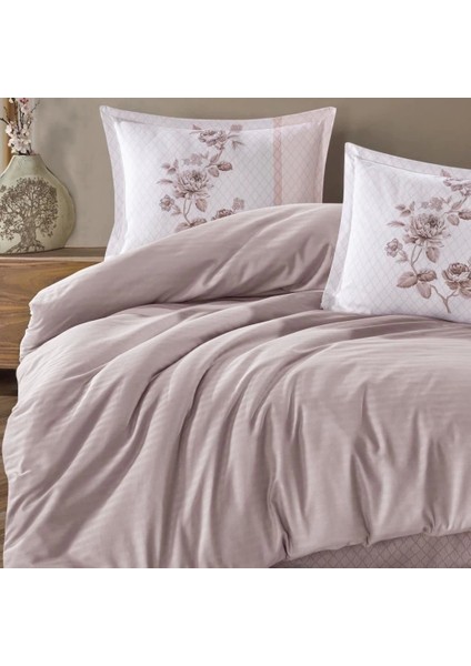 Buğz Clasy Butik Serisi Çizgili Ranforce Çift Kişilik Nevresim Takımı Suave V2 Kahve fiyatları