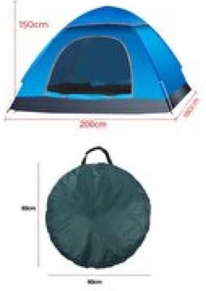 Otomatik Havada Açılan Su Geçirmez Çadır 4 Kişilik fırsatları