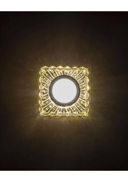 Buğz Noas YL65 1737 Selen LED Çerçeveli 4000K Kare Kristal Cam Spot Kasa - Priz ve Anahtar Için Uyumlu Çerçeve fiyatları