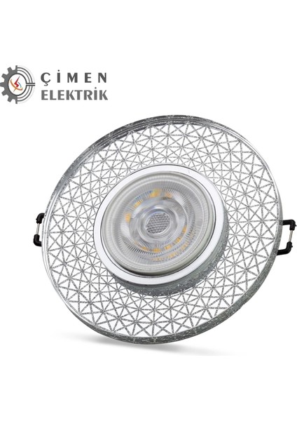 Buğz Noas YL65 1767 Iris LED Çerçeveli 4000K Yuvarlak Kristal Cam Spot Kasa - Priz ve Anahtar Için Uyumlu Çerçeve fiyatları