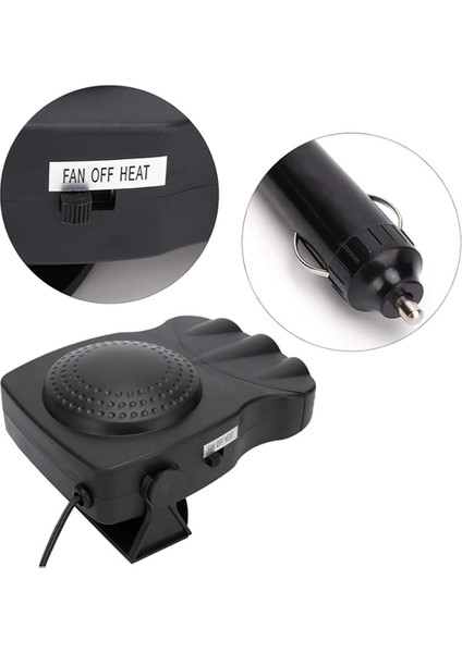 Buğz Ön Cam Buz Çözücü ve Fan | 12V Araç Içi Isıtıcı, Full Havalandırmalı, Abs Gövdeli fırsatları