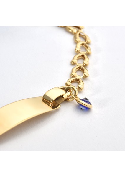 925 Ayar Gümüş Göz Boncuklu Çocuk ve Bebek Isimli Bileklik - BPC00108