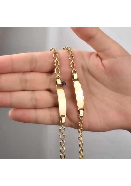 925 Ayar Gümüş Göz Boncuklu Çocuk ve Bebek Isimli Bileklik - BPC00108 fiyatları