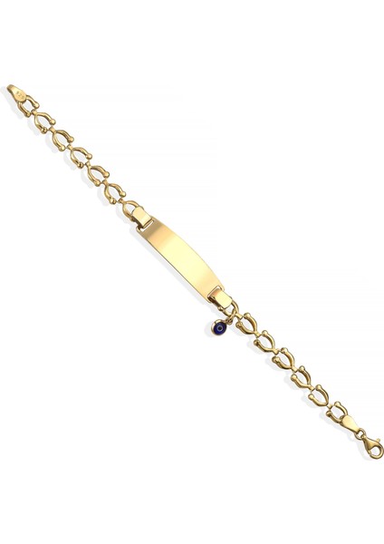 925 Ayar Gümüş Göz Boncuklu Çocuk ve Bebek Isimli Bileklik - BPC00108 fırsatları