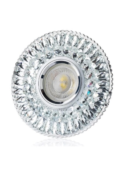 Buğz Cata Ct 6583 Hanımeli LED Çerçeveli Günışığı Kristal Cam Spot Kasa - Priz ve Anahtar Için Uyumlu Çerçeve modelleri