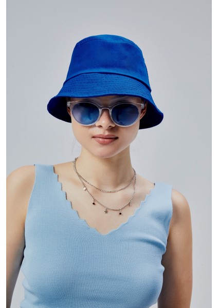 Ikili Yazlık Kumaş Kova Şapka, Erkek Kadın Düz Balıkçı Bucket Şapka, Unisex modelleri