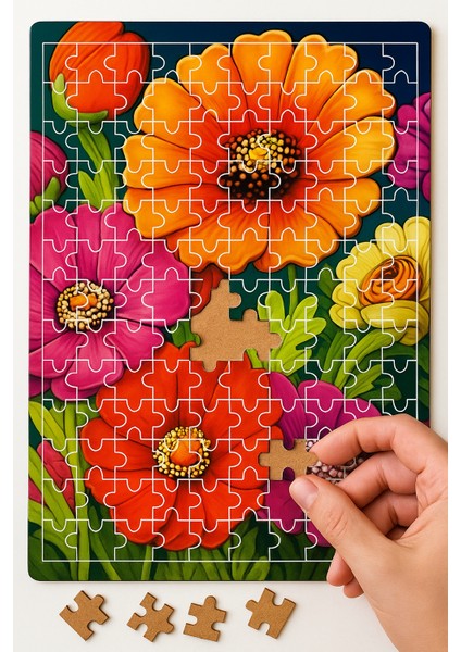 140 Parça Ahşap Puzzle Tablo. 25 x 35 cm Ölçülerinde. Askı Aparatı Ile. Kaliteli Uv Baskı Model-7