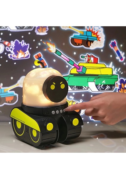 Buğz Çocuklar Için Eğitici Eğlenceli Robot Figür Projektör Gece Lambası Uyku Arkadaşı fiyatları