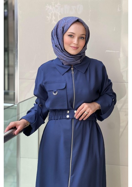 Nuss 2001 Tam Boy Fermuarlı Elbise fiyatları