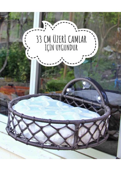 Kedi Yatağı & Kedi Cam Önü Yatak Güçlü Vantuzlu Kedi Yatağı modelleri