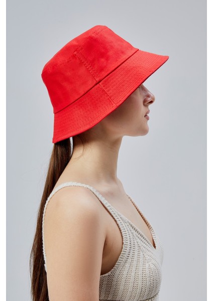 Ikili Yazlık Kumaş Kova Şapka, Erkek Kadın Düz Balıkçı Bucket Şapka, Unisex