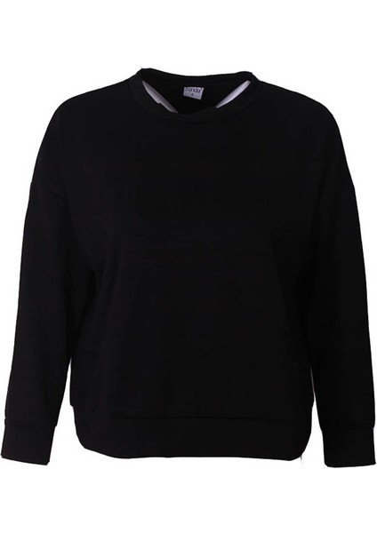 Siyah Kadın Sweatshirt Modal 2