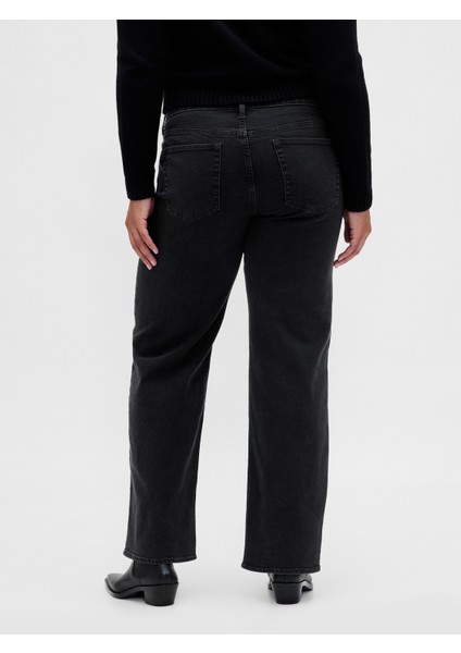 Kadın Siyah Low Rise '90S Jean Pantolon modelleri