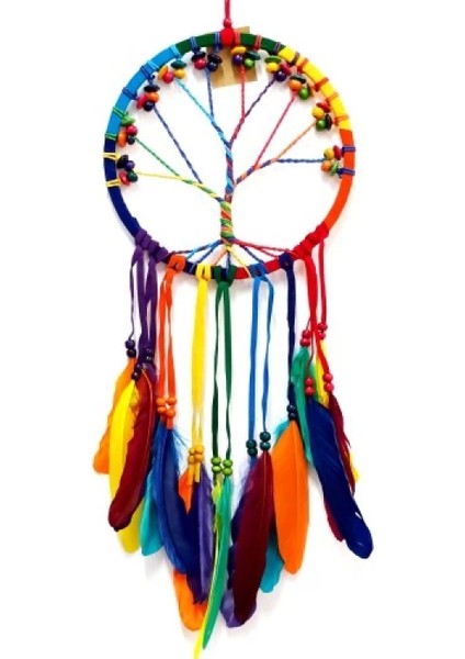 Yedi Çakra Düş Kapanı Duvar Süsü Hayat Ağacı