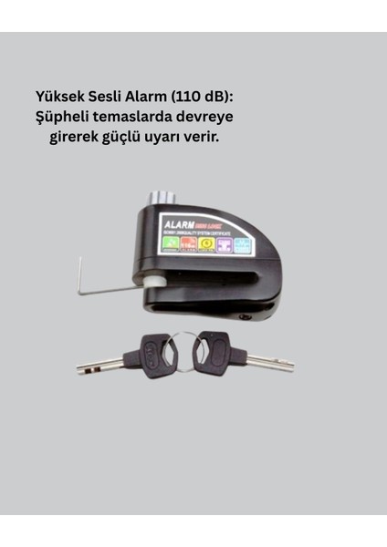 Buğz Motosiklet Scooter Bisiklet Tekerlek Disk Kilidi Alarmlı Güvenlik fiyatları