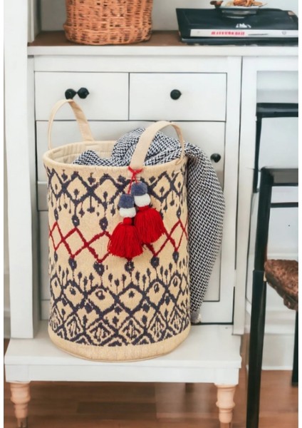 Wiforte Dekoratif Kumaş Saklama Sepeti – Büyük Boy, Kulplu, Çok Amaçlı Organizer ve Düzenleyici modelleri