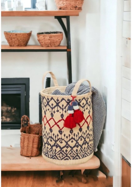 Wiforte Dekoratif Kumaş Saklama Sepeti – Büyük Boy, Kulplu, Çok Amaçlı Organizer ve Düzenleyici fırsatları