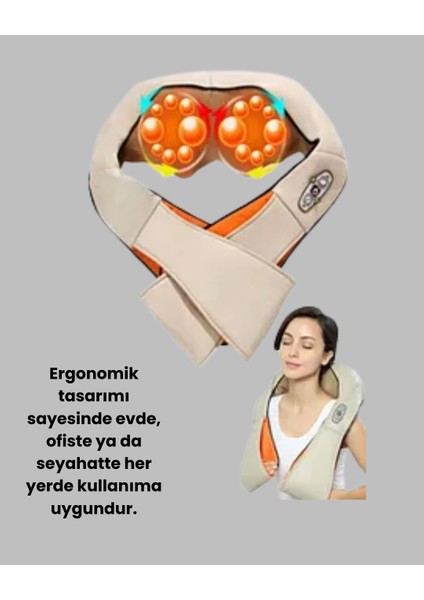Ev Tipi Ovmalı Isıtmalı Boyun Omuz Bel Masaj Aleti Kolay Kullanım modelleri
