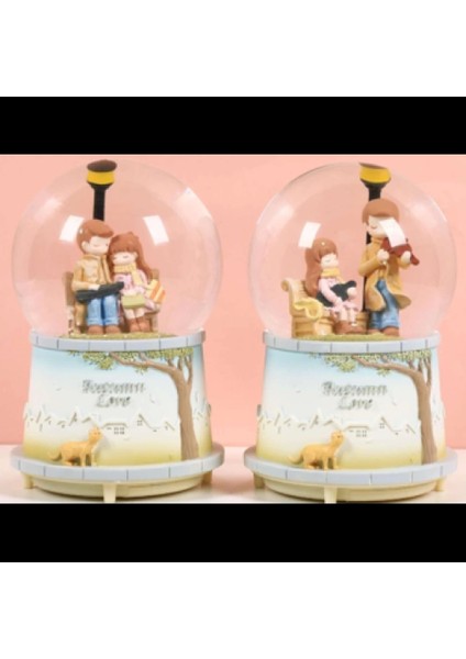 Sonbahar Sevgılı Kar Küresı Orta Boy