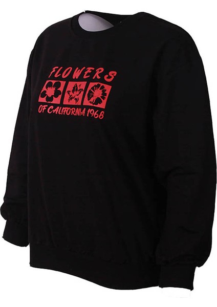 Siyah Kadın Sweatshirt Flowers fiyatları
