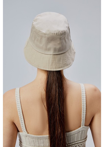 Ikili Yazlık Kumaş Kova Şapka, Erkek Kadın Düz Balıkçı Bucket Şapka,
