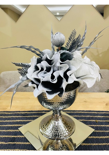 Lüks Gümüş Vazo Eva Aranjman(AYNA DAHİL DEĞİLDİR.) fiyatları