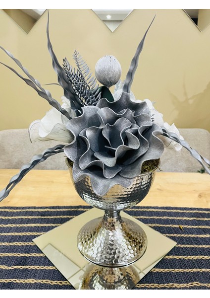 Lüks Gümüş Vazo Eva Aranjman(AYNA DAHİL DEĞİLDİR.) modelleri