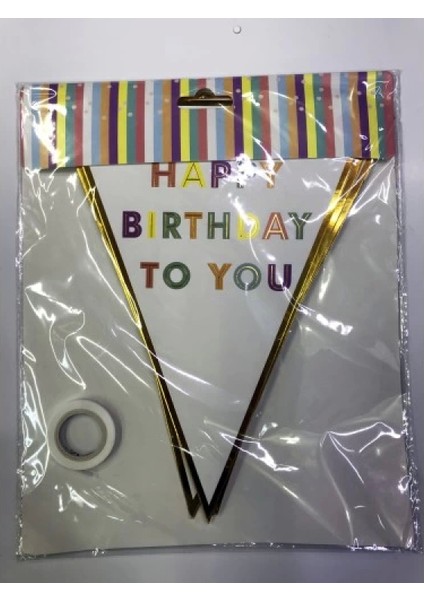 Happy Birthday To You Flama Bayrak Süsü modelleri
