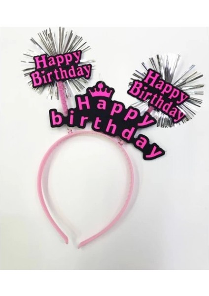 Happy Birthday Neon Renk Doğum Günü Tacı 12 Adet indirimleri