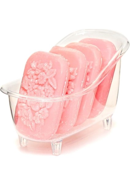 Küvetli Pembe Sabun Banyo Seti
